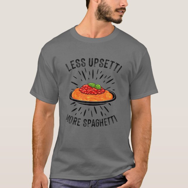 Funny Spaghetti Design Pasta Lover Men Women Itali T-Shirt (Front)