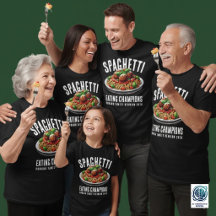 Funny Spaghetti Eating Champion Family Reunion