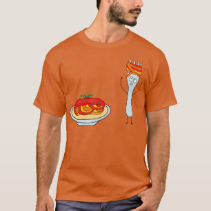 Funny Spaghetti With Fork  T-Shirt