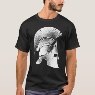 Funny Spartan Greek Helmet Cute Gladiator Men Wome T-Shirt