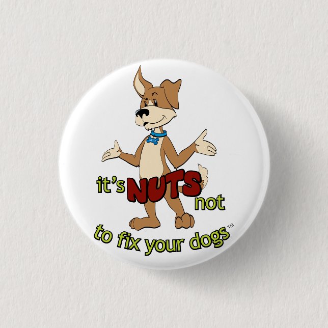 Funny spay and neuter Fix Your Dogs 3 Cm Round Badge (Front)