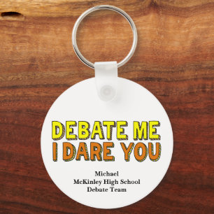 Funny Speech and Debate Team Custom School Key Ring