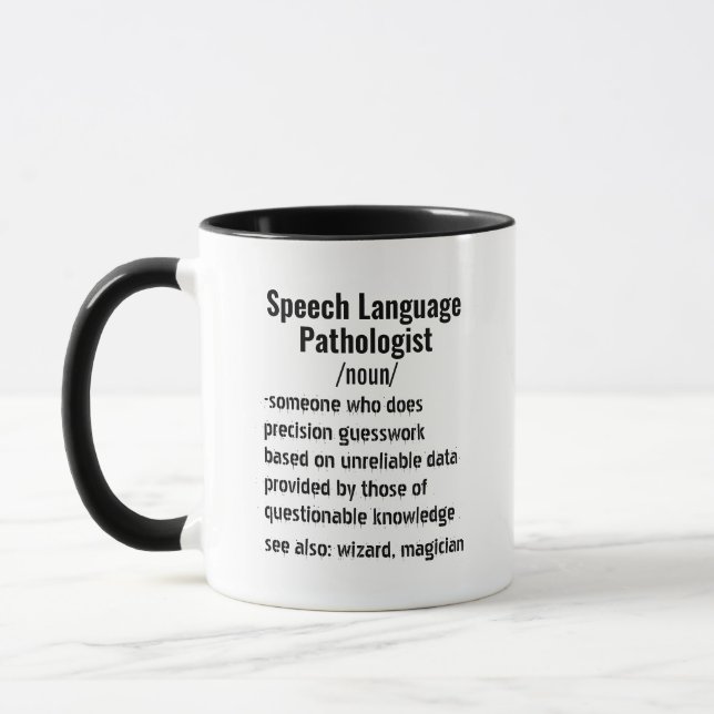 Funny Speech Language Pathologist Definition gifts Mug (Left)