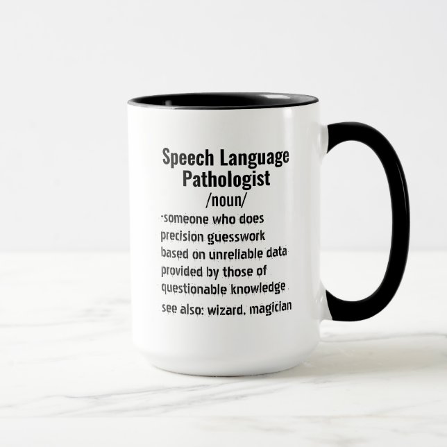 Funny Speech Language Pathologist Definition gifts Mug (Right)