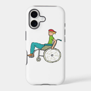 Funny Speedy Wheelchair User