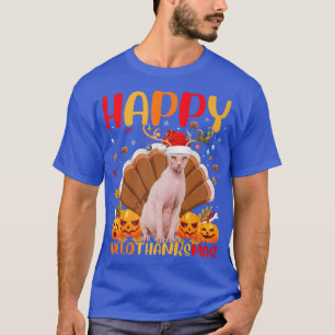 Funny Sphyn Cat Lover Happy Sphyn Cat HelloThanksM T-Shirt