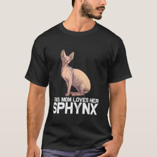 Funny Sphynx Cat Design For Mum Grandma Hairless C T-Shirt