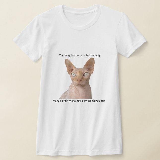 Funny Sphynx T-Shirt (Laydown)