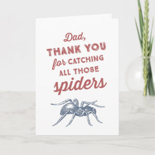 Funny Spider Father's Day Card
