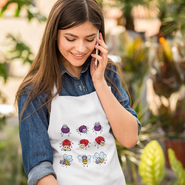 Funny Spider Ladybug Bee Standard Apron (Creator Uploaded)