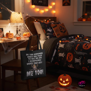 Funny Spider Revenge Halloween Tote Bag