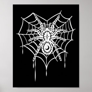 Funny Spider Web Lazy Diy Halloween Costume Men Wo Poster