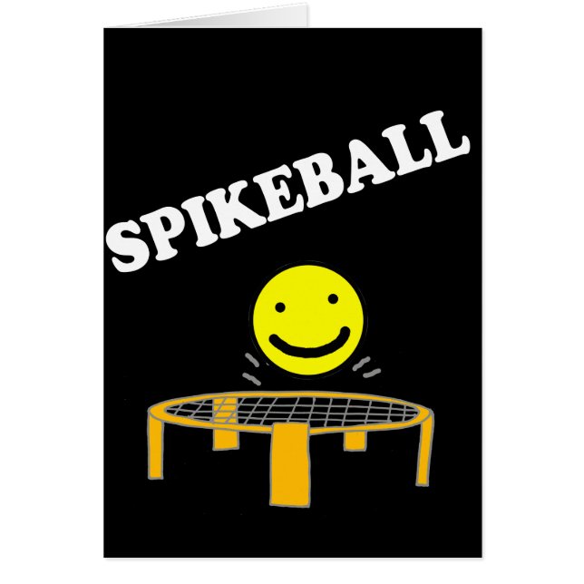Funny Spikeball Net with Smile Face Art (Front)