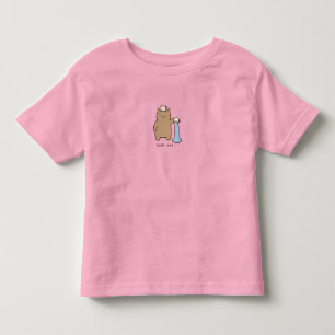 Funny Spill Cat Kawaii Brown Kitty Illustration Toddler T-Shirt