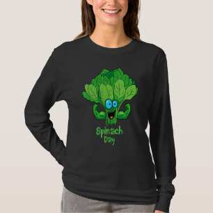 Funny Spinach National Spinach Day Spinach T-Shirt