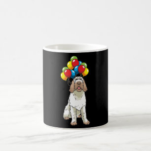 Funny Spinone Italiano Dog With Balloons Coffee Mug