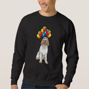 Funny Spinone Italiano Dog With Balloons Sweatshirt