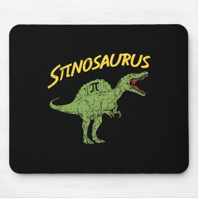 Funny Spinosaurus Pi Day Shirt Math Dinosaur Gift  Mouse Pad (Front)