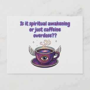 Funny spiritual awakening postcard