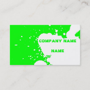 Funny splatter business card