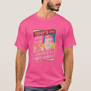 Funny Sponsored By Video Gaming Pun Quote T-Shirt