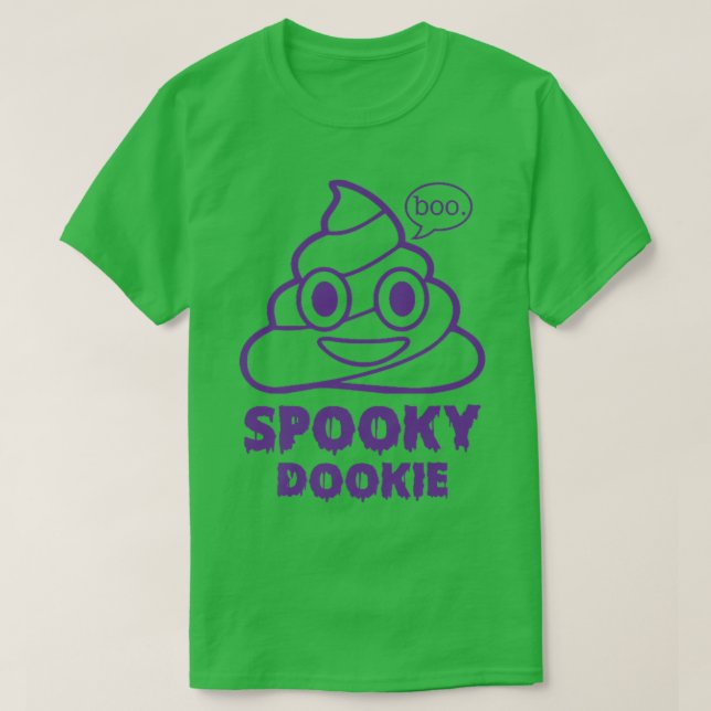Funny Spooky Dookie Halloween Cute Spooky Season P T-Shirt (Design Front)