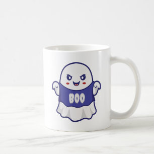 Funny Spooky Ghost Illustration Design Coffee Mug