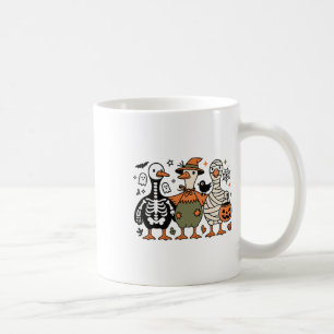 Funny Spooky Halloween Silly-goose Ghost Treat Or Coffee Mug