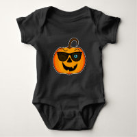 Funny Spooky Pumpkin iconic winkS on dark