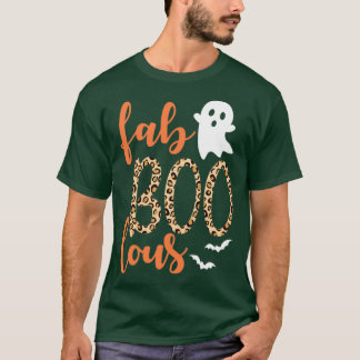 Funny Spooky Scary Halloween FAB BOO LOUS Ghost T-Shirt