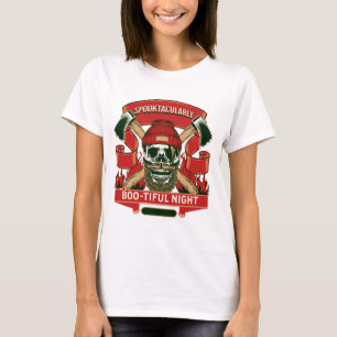Funny spooky skull halloween T-Shirt
