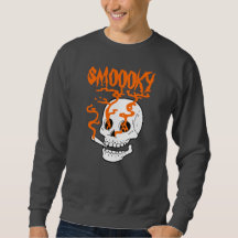 Funny Spooky Smoky Skull Halloween personalised