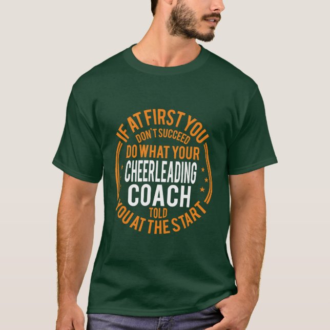 Funny Sport Coaches and Player Funny Cheerleading  T-Shirt (Front)