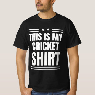 Funny Sport Quote This is My Cricket Shirt
