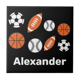 Funny Sports Balls Tile