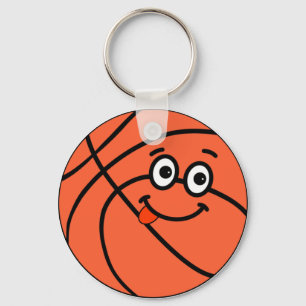 Funny sports Basketball ball Key Ring
