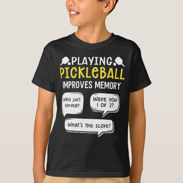 Funny Sports Pickleball Player T-Shirt (Front)