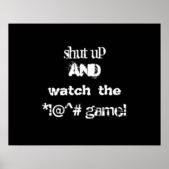 Funny Sports Poster (Front)