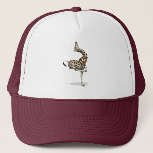Funny Sporty Giraffe Trucker Hat