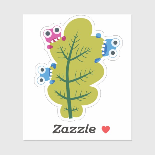 Funny Spring Nature Lover Cute Green Leaf (Sheet)