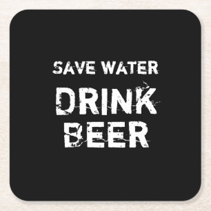 Funny Square Paper Coaster