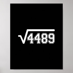 Funny Square Root 4489 67 Funny Meme Saying 6 7 Ma Poster