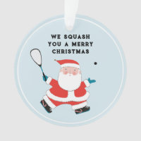Funny Squash Player Holiday Gift