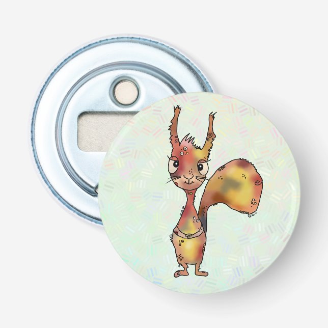 funny squirrel bottle opener (Front)