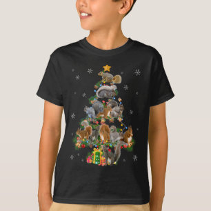 Funny Squirrel Christmas Tree Squirrel Lover Xmas T-Shirt