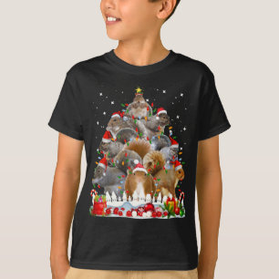 Funny Squirrel Christmas Tree Xmas T-Shirt