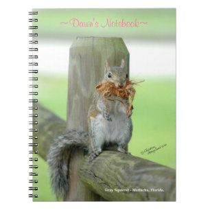 Funny Squirrel Customised Notebook