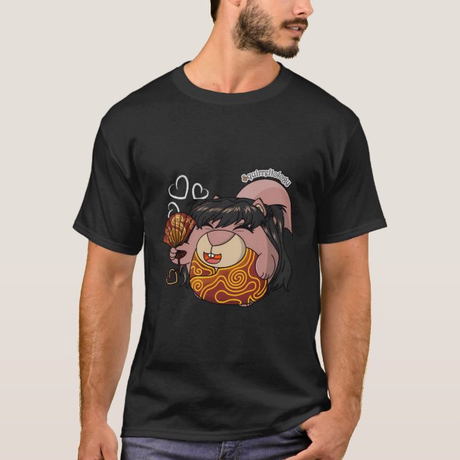 Funny Squirrel - Cute Smiling Squirrel With Qipao T-Shirt (Front)