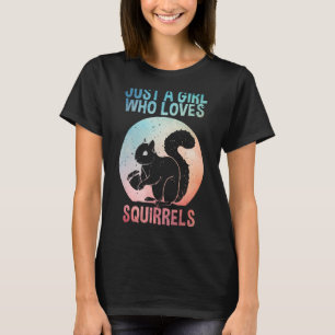 Funny Squirrel Designs For Girls Women Mum Chipmun T-Shirt