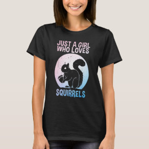 Funny Squirrel Designs For Girls Women Mum Chipmun T-Shirt